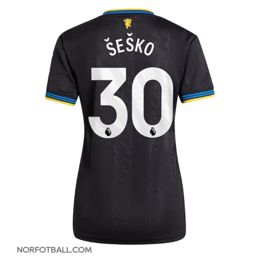 Billige Fotballdrakt Manchester United Benjamin Sesko #30 Replika Tredjedrakt Dame 2025-26 Kortermet Billige Fotballdrakt Manchester United Benjamin Sesko #30 Replika Tredjedrakt Dame 2025-26 Kortermet